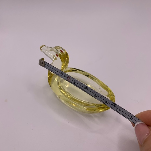Vintage made in Germany yellow crystal duck tray - Picture 3 of 4